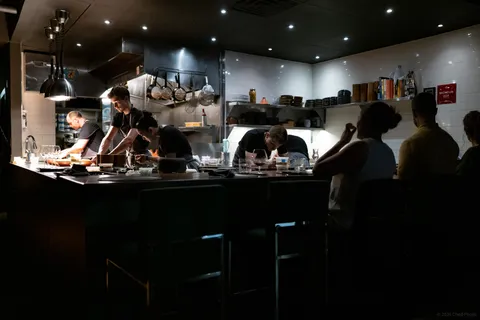 The kitchen at Cariño, Chicago