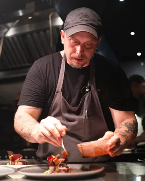 Chef Norman Fenton in his kitchen at Cariño, Chicago