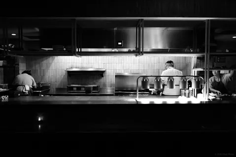 Clean kitchen at Kasama, Chicago